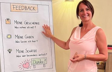 Barbara Manzenreiter, zertifizierte Pädagogin, kennt die geheime Lebensweisheit über Dankbarkeit und Feedback